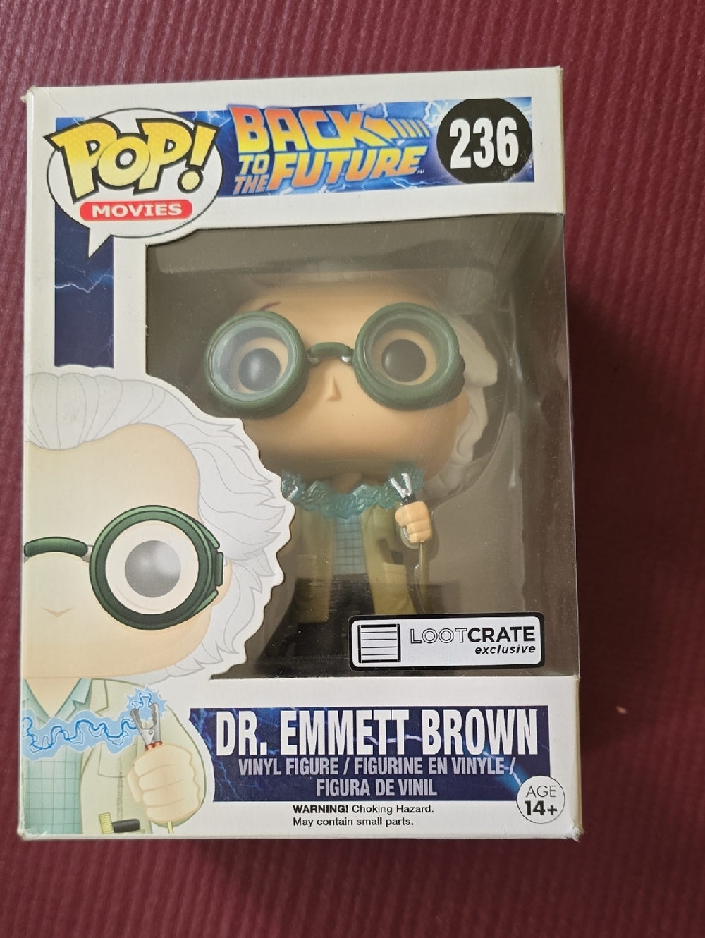 Funko Dr. Emmett Brown Vinyl Figure Back To The Futire 236 POP Movies